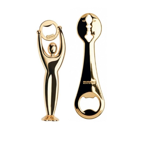 Bugatti Italy Kiss & Gym Bottle Opener Set - Gold