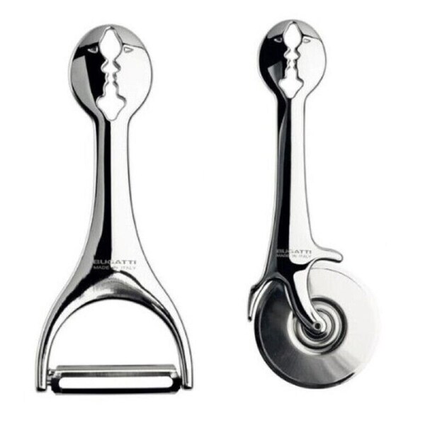 Bugatti Italy Kiss Pizza Cutter and Peeler Set