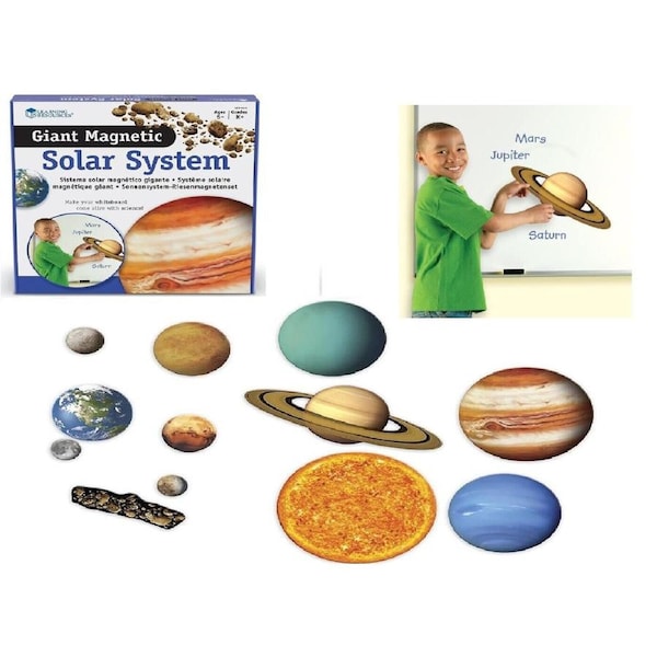 Learning Resources Giant Magnetic Solar System Whiteboard Display 13 Piece Set
