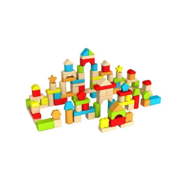 Fat Brain Toy Co. 100pcs Timber Blocks Pack Toddler/Childrens/Kids Toy 12m+