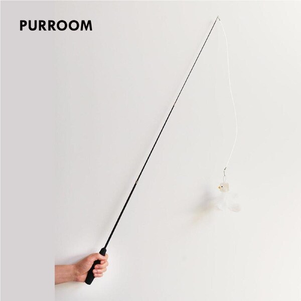 PURROOM Retractable Cat Teaser Up To 96cm