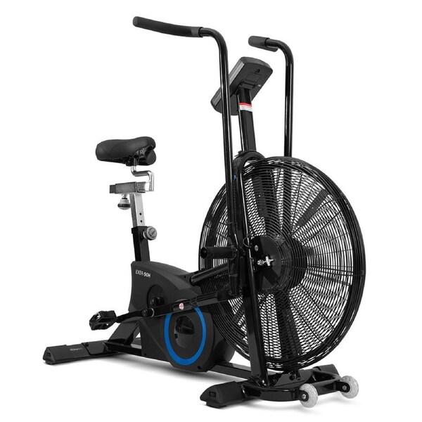 Lifespan Fitness EXER-90H Exercise Air Bike with 25” Steel Fan for Exponential, Dynamic Air Resistance System