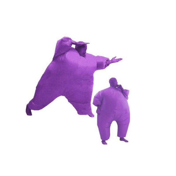 Inflatable Chub Fat Suit Fancy Dress Costume - Blow Up Halloween Party Stag Hen PURPLE