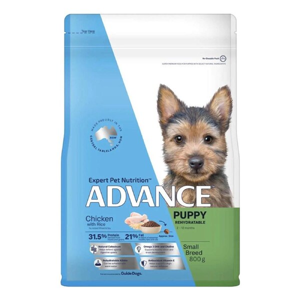 ADVANCE Puppy Rehydratable Small Breed Dog Dry Food (Chicken & Rice) 800 Gm