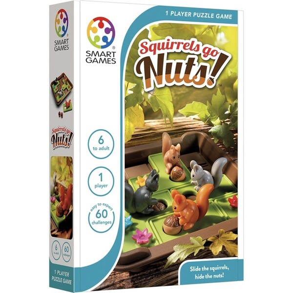 Smart Games Squirrels Go Nuts Children's/Kid's Single Player Puzzle Game 6y+