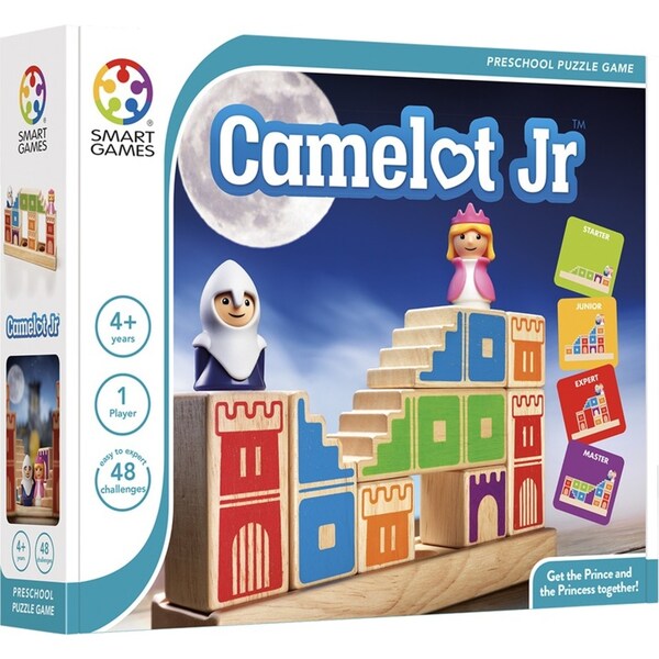 Smart Games Camelot Jr Children's/Kid's Single Player Block Puzzle Game 4y+