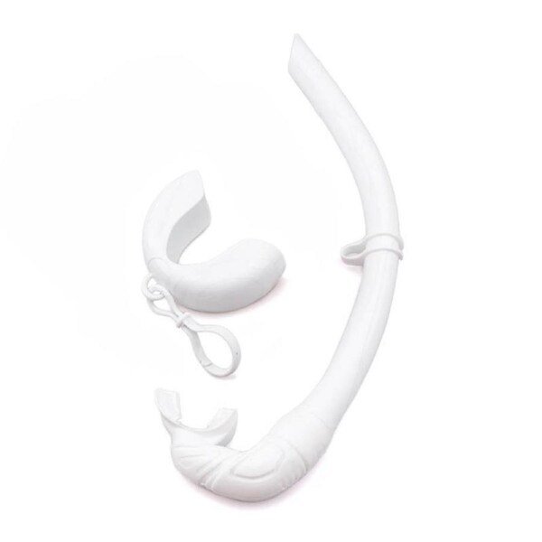 Nevenka Free Diving Foldable Snorkeling Tube Gear-White