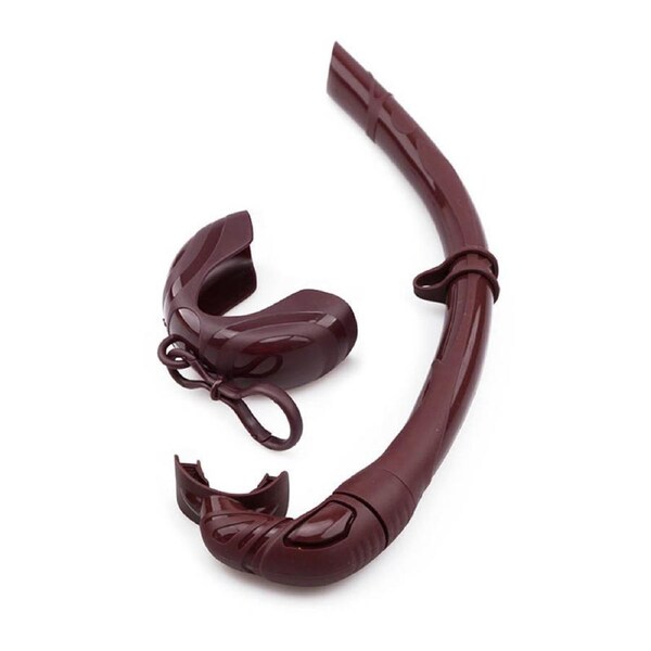 Nevenka Free Diving Foldable Snorkeling Tube Gear-Brown