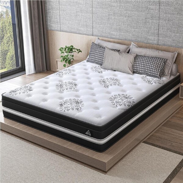34cm Mattress STARRY EUCALYPT Bedding Euro Top - Single