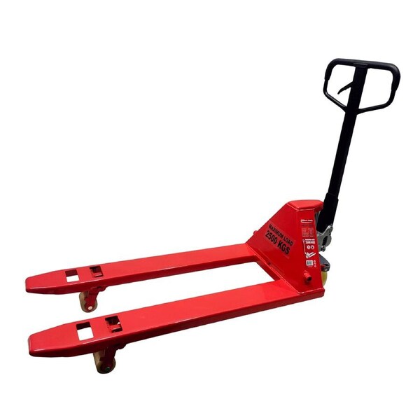 Pallet Truck / Pallet Jack 2500 kg Capacity Warehouse Pallets Loading Unloading