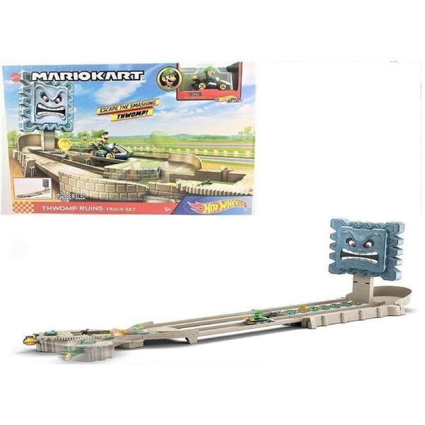 Hot Wheels Mario Kart THWOMP Ruins Unassembled Race Track for Ages 5+ Toy