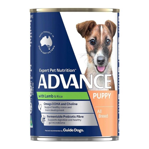 ADVANCE Puppy Growth Lamb and Rice Cans Wet Dog Food (410G*12) 1 Pack