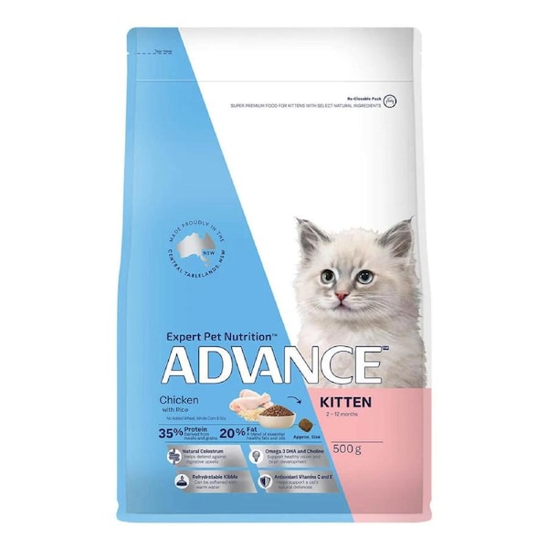 ADVANCE Kitten Dry Cat Food Chicken and Rice 500 Gm
