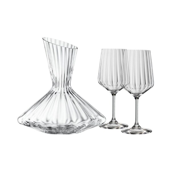 Spiegelau Lifestyle Decanter and Red Wine Glass 3 Piece Set