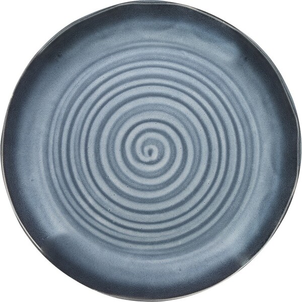 Ecology Ottawa Stoneware Rustic Serving/Presentation Platter/Plate 33cm - Indigo
