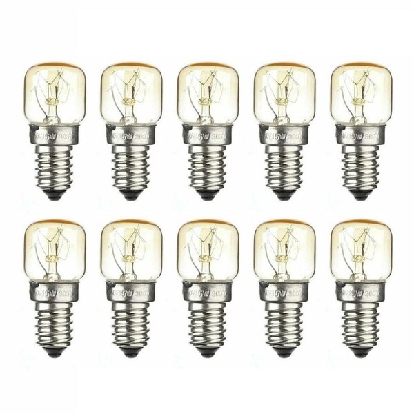 10Pcs Himalayan Salt Lamp Globe Bulb Light Bulbs Heat Resisting 7W/15W E14