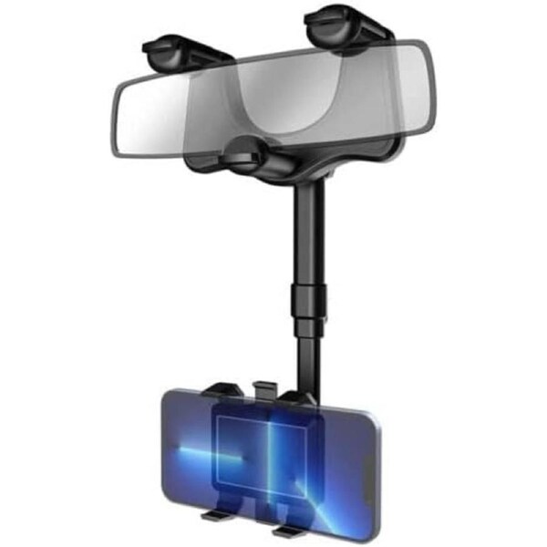 360° Rotatable And Retractable Car Phone Holder Rearview Mirror Multifunctional