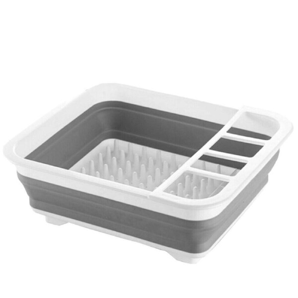 10L Collapsible Dish Drainer/Drying Dish Rack/strainer Caravan Cups Plates