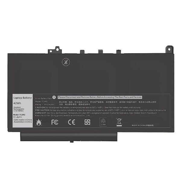 42Wh Dell Latitude E7470 E7270 Laptop Replacement Battery, Only fit battery part # 7CJRC