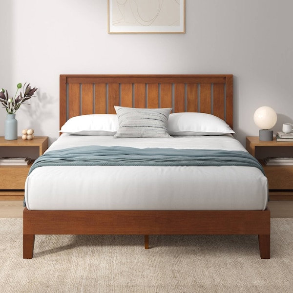 Zinus Bed Frame Queen Double King Size Deluxe Solid Bed Frame Wood Double