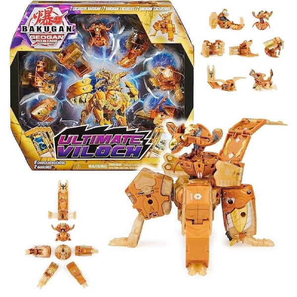 Bakugan Ultimate Viloch 7-in-1 Exclusive Geogan Rising Ages 6+ New Toy Game Play