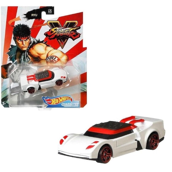 Hot Wheels Street Fighter Car 3+ Toy Race Ryu Blanka Vega Bison Fight Chun-Li