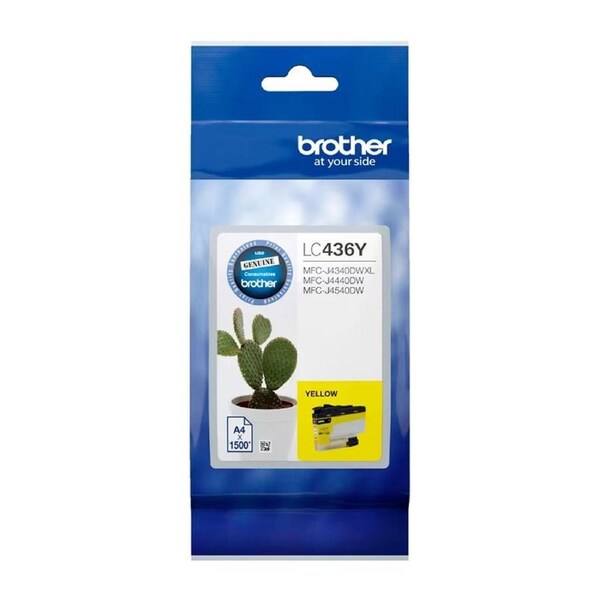 Brother LC436 Yellow Ink Cartridge Toner LC-436Y