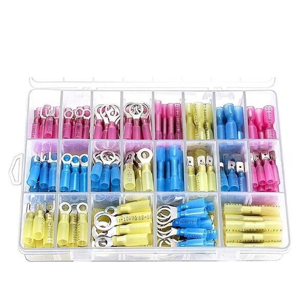 Heat Shrink Wire Connectors Electrical Crimp Marine Automotive Terminals - 240pcs