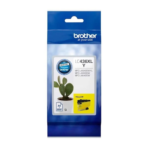 Brother LC436XL Yellow Ink Cartridge High Yield Toner LC-436XLY