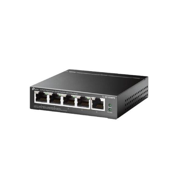 TP-Link TL-SG105MPE 5-Port Gigabit Easy Smart Switch with 4-Port PoE+ Omada