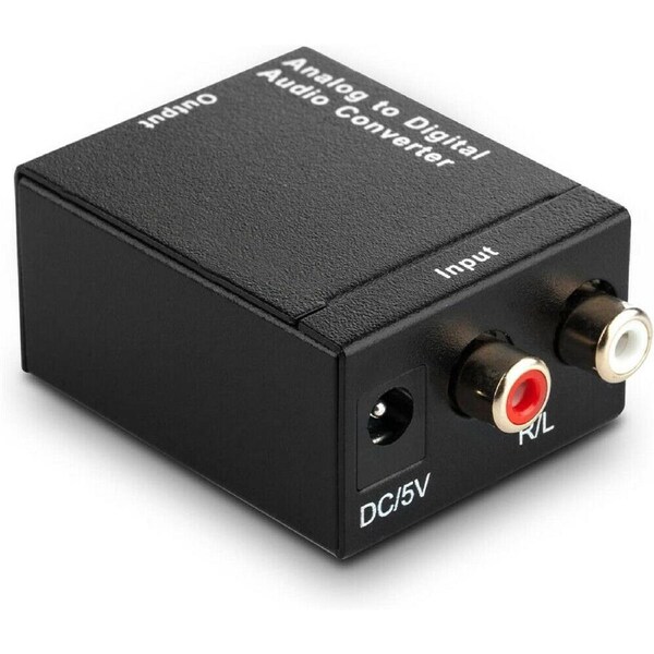 Optical Coaxial Toslink Digital to Analog Audio Converter Adapter RCA L/R 3.5mm
