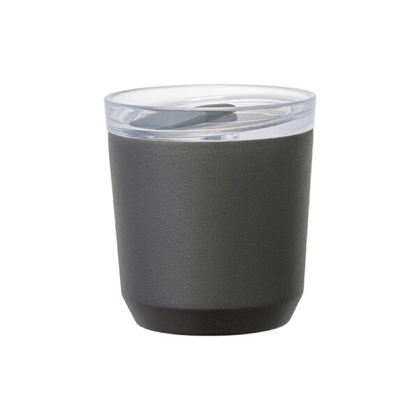 Kinto 240ml To Go Tumbler V2 Stainless Steel Insulated Takeaway Cup Mug Black