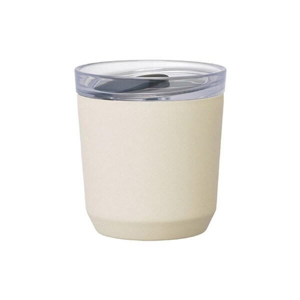 Kinto 240ml To Go Tumbler V2 Stainless Steel Insulated Takeaway Cup Mug White