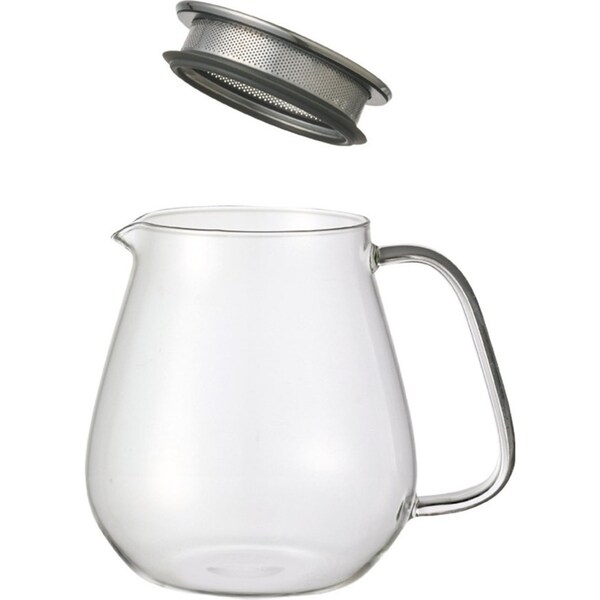 Kinto Unitea 720ml One Touch Glass Teapot w/ Stainless Steel Lid/Handle Clear