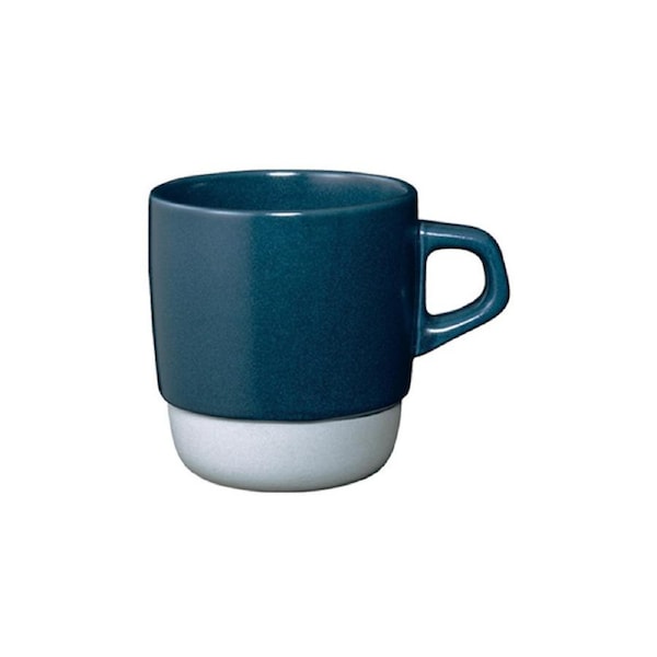 Kinto Slow Coffee Style 320ml/11cm Porcelain Stacking Mug Cup w/ Handle Navy