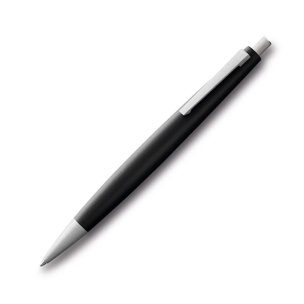 Lamy 2000 Push-Button Retraction Fiberglass & Stainless Steel Ballpoint Pen BLK