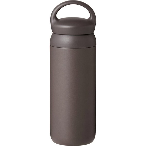 Kinto Stainless Steel 500ml Day Off Tumbler Thermos Bottle w/ Handle Dark Grey