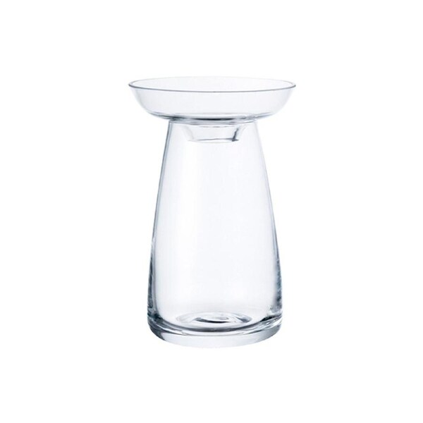 Kinto Aqua Culture 13cm Glass Flower Vase Container Small Home/Room Decor Clear