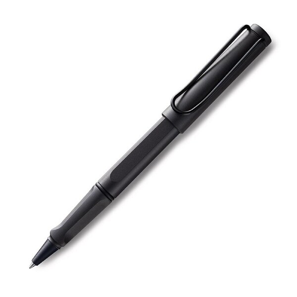 Lamy Safari Abs Plastic Flexible Chrome Clip Sleek Rollerball Pen Matte Charcoal