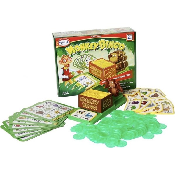 Popular Playthings Monkey Bingo Children's/Kid's/Family Strategy Card Game 4y+