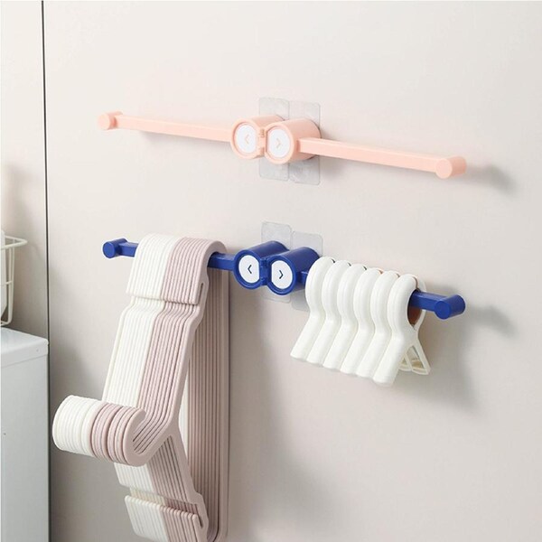3Pcs Household Storage Finishing Without Punching Folding Hanger Storage Rack