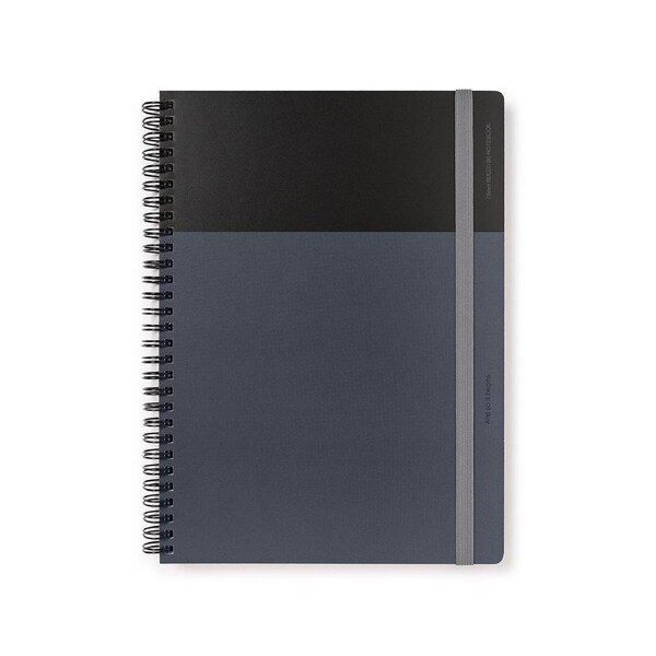 Any Day Now Dot Grid B5 Ruled Notebook 80gsm Paper Journal Diary 192 Pages Black