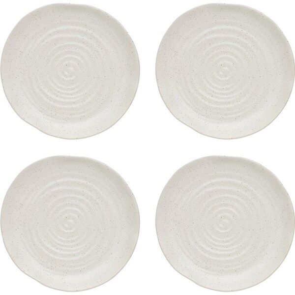 4x Ecology Ottawa Stoneware Rustic Side Serving Plate Food/Platter 21cm - Calico