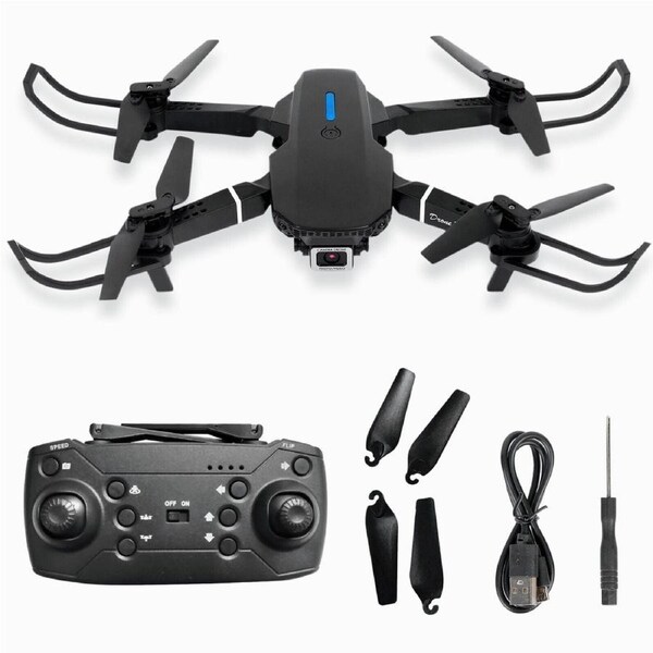 4K GPS Drone with HD Camera Drones WiFi FPV Foldable RC Quadcopter W/2Batteries