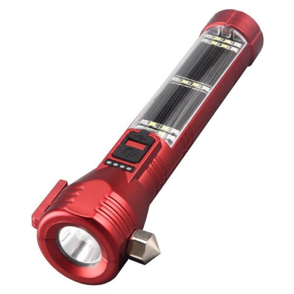 Super Bright Tactical Flashlight Zoomable Rechargeable Torch Light RED