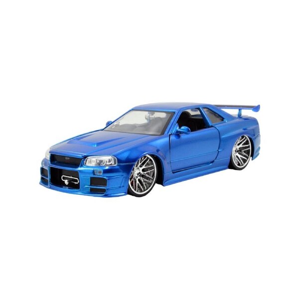 Jada 1:24 Scale Fast & Furious '02 Nissan Skyline GT-R R34 Diecast Model Car