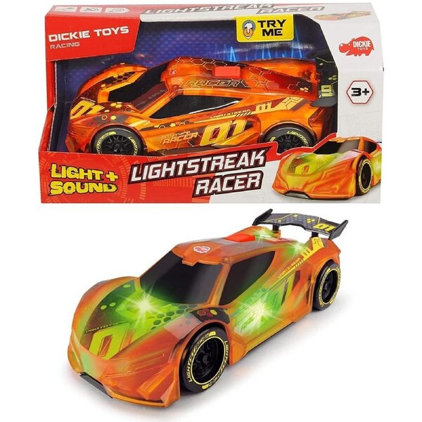 Dickie toys racing series-lightstreak racer- try me light + sound toys
