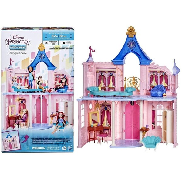 Disney Princess Doll House Castle Dollhouse 3.5 feet Tall With 16 Accessories