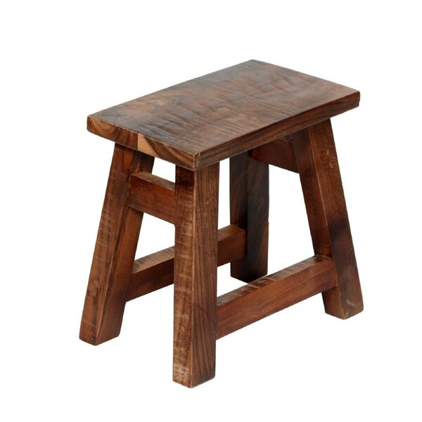 Apurva Natural Wood Accent Stool