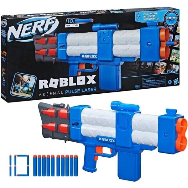 Nerf Roblox Arsenal Pulse Laser Motorized Blaster Ages 8+ New Toy Gun Fire Play
